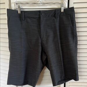 Hang Ten Black Flat Front Shorts